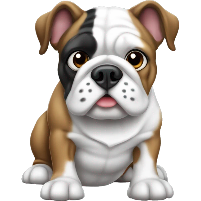 Bulldog francese Black and white emoji