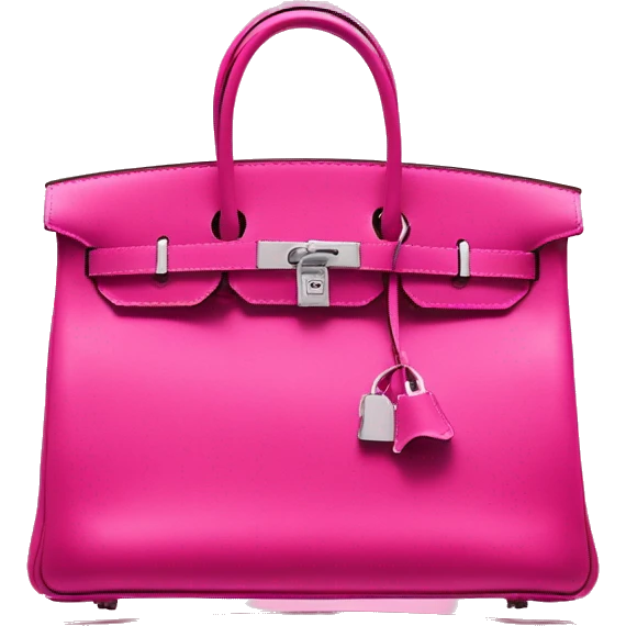 Hot pink birkin bag Hermes’  emoji