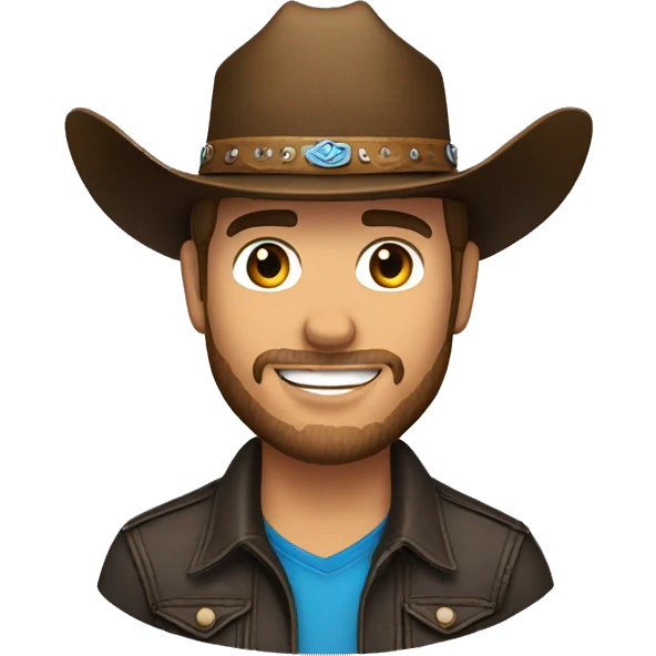 Chris young  with cowboy hat emoji