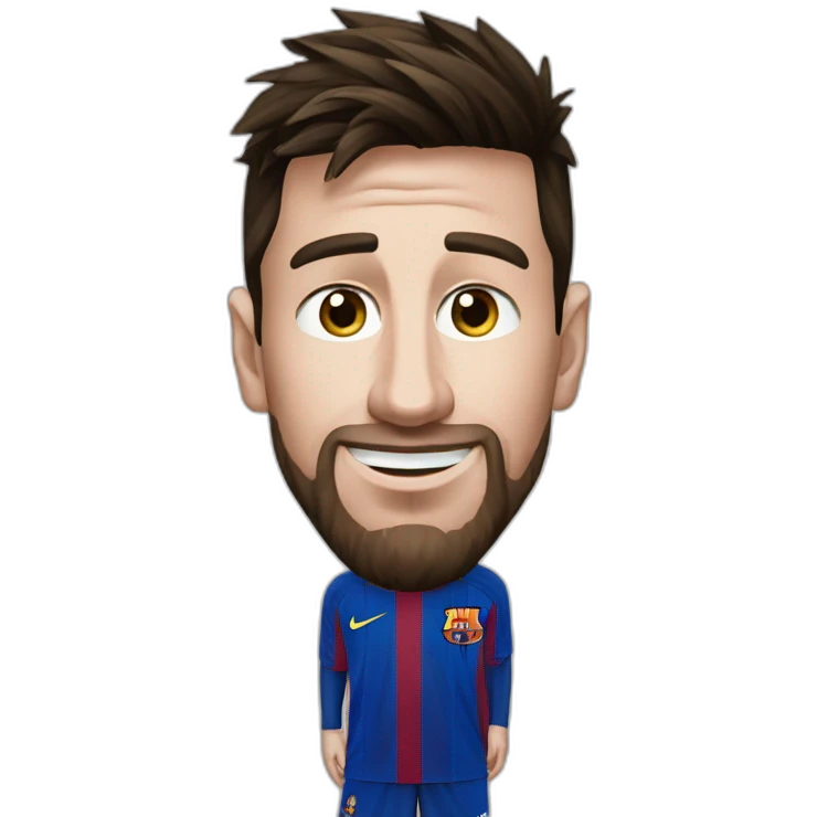 Messi qui se moque de Ronaldo emoji