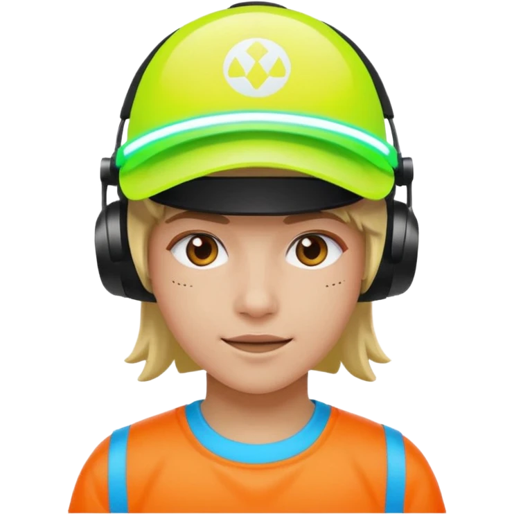 Neon Visor Gamer emoji