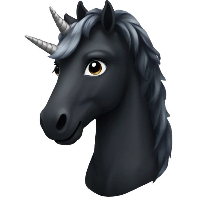 black unicorn emoji