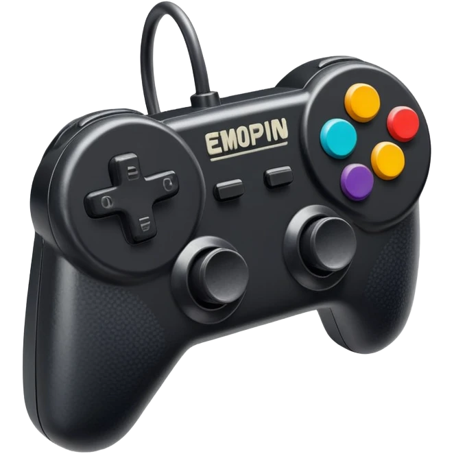 80s vintage gaming joystick controller emoji