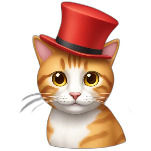 Cat in hat emoji