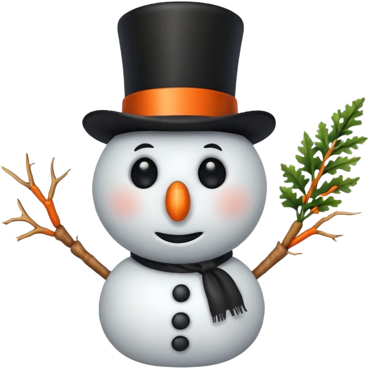 A basic snowman emoji