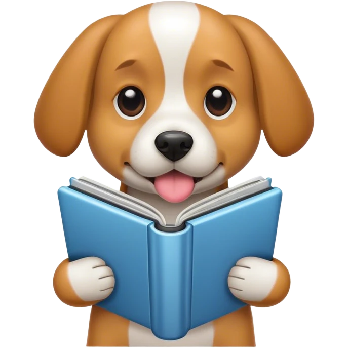 Dog with mag emoji