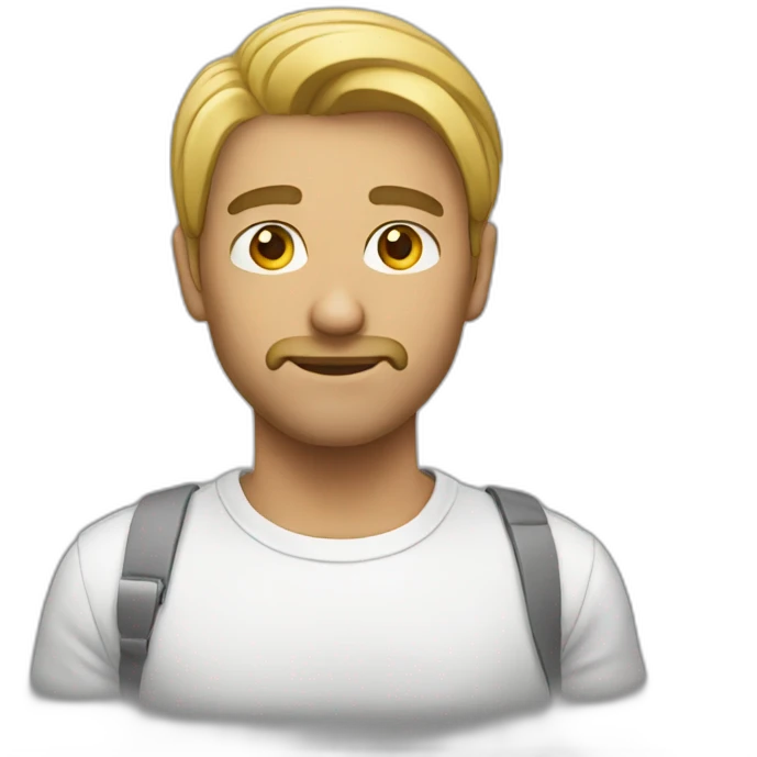 Dude white emoji