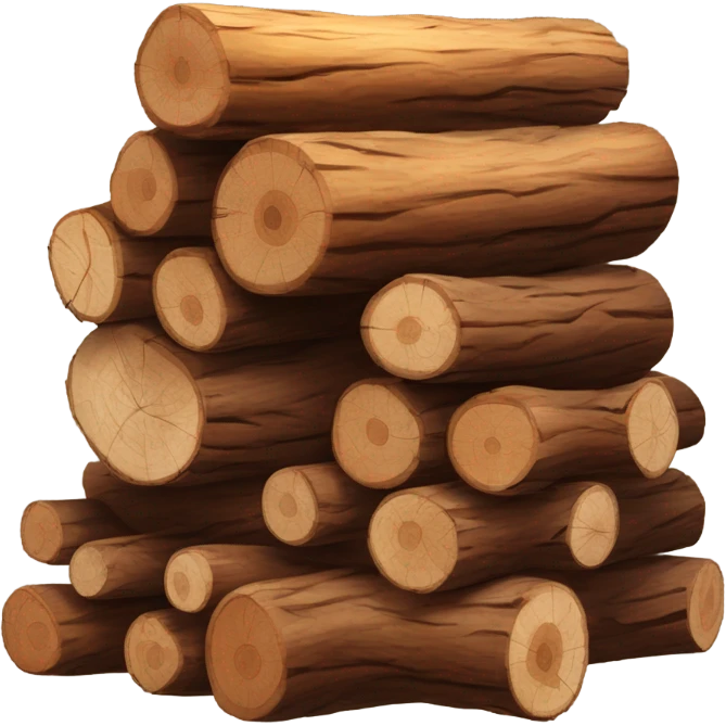 Wood pile emoji