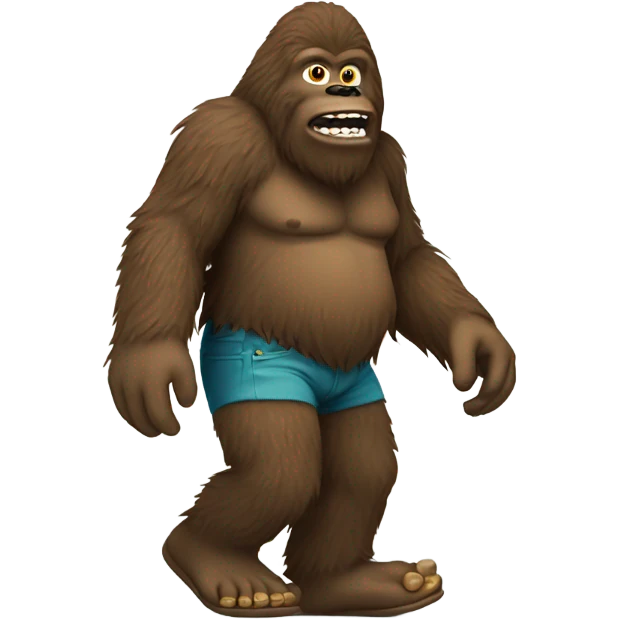 Bigfoot in crocs emoji