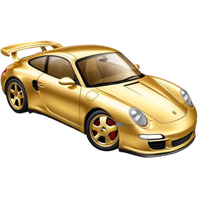 Gold Porsche  emoji