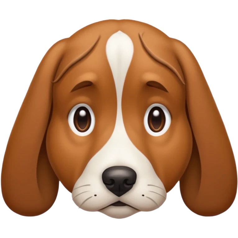 And sad dog  emoji