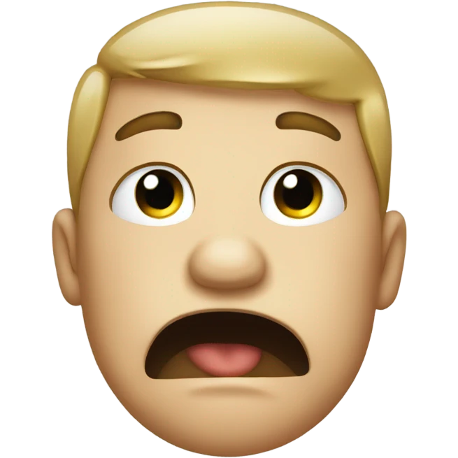 A crying face saluting  emoji