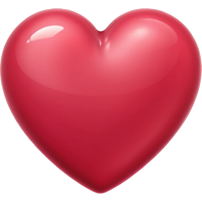 Cranberry colored heart  emoji