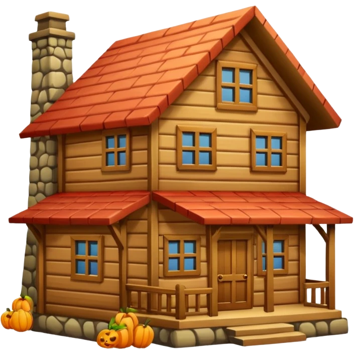 big wood house emoji
