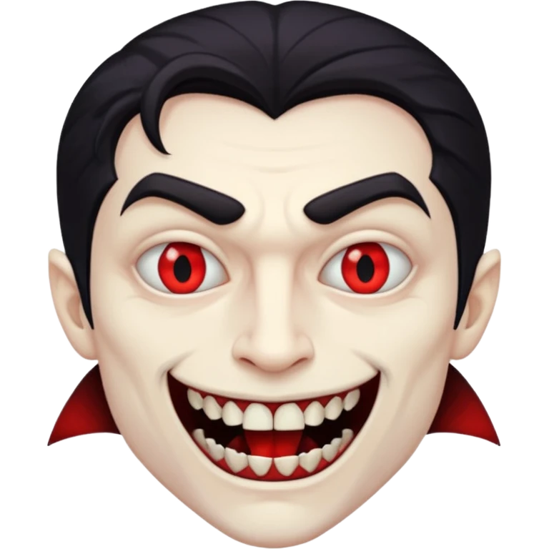 half man half vamp mirrored emoji