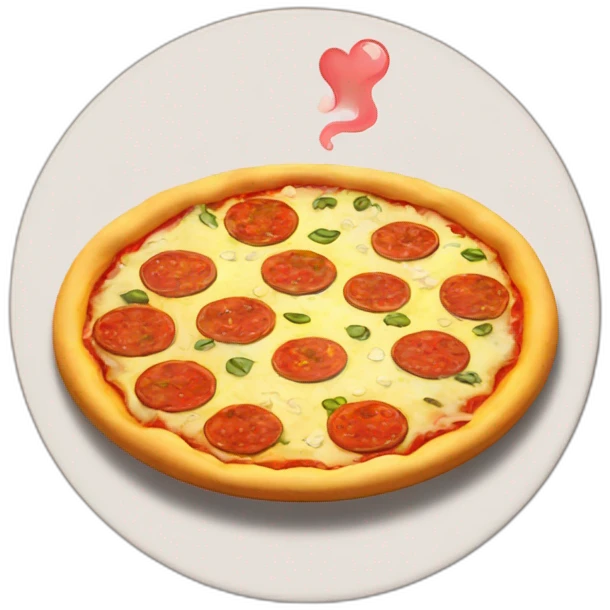 tea cup on a pizza coaster emoji
