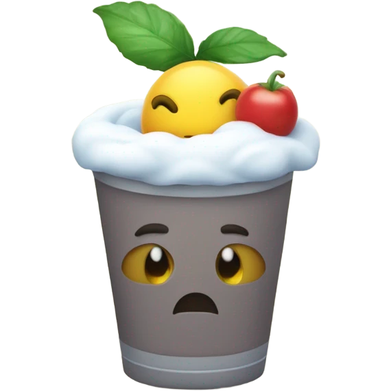 símbolo da conexão de internet tomando suco de férias emoji