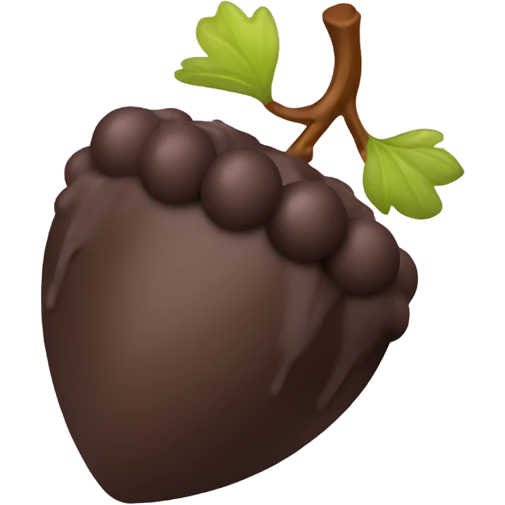Chocolate covered grapes  emoji