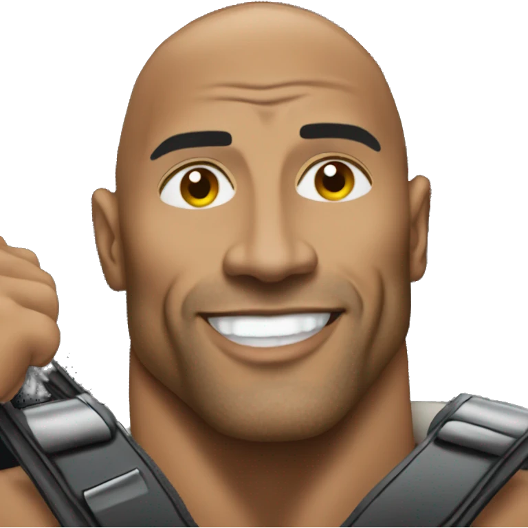 The rock in a car  emoji