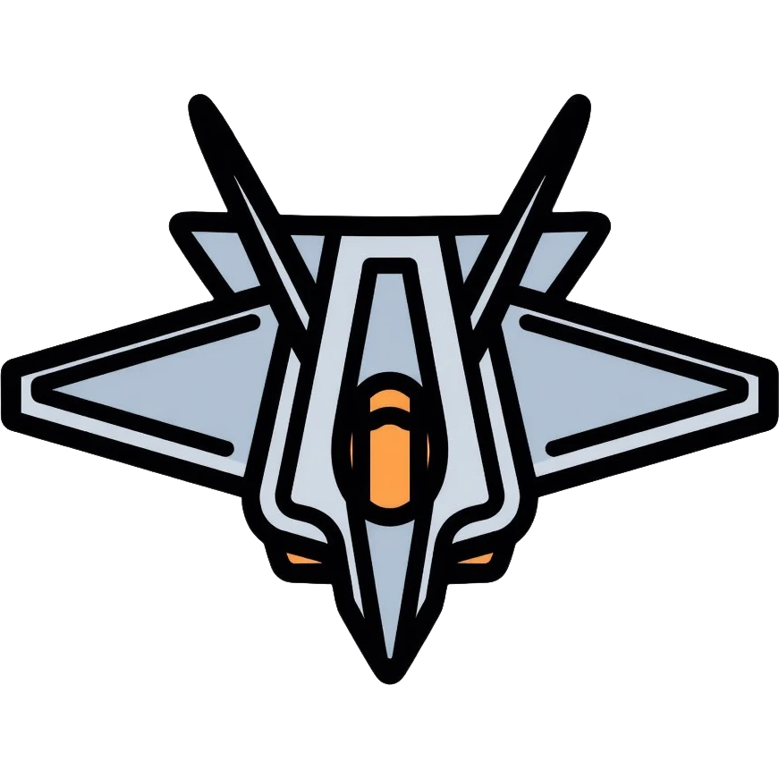 F-22 Raptor stealth fighter aircraft emoji