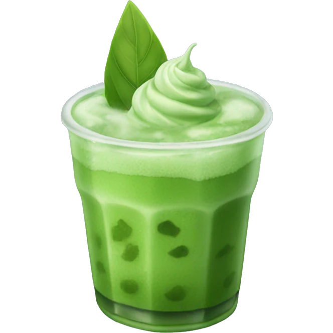 iced matcha  emoji
