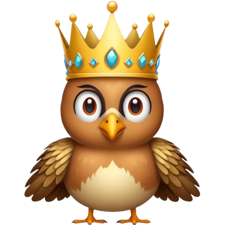 bird with crown  emoji