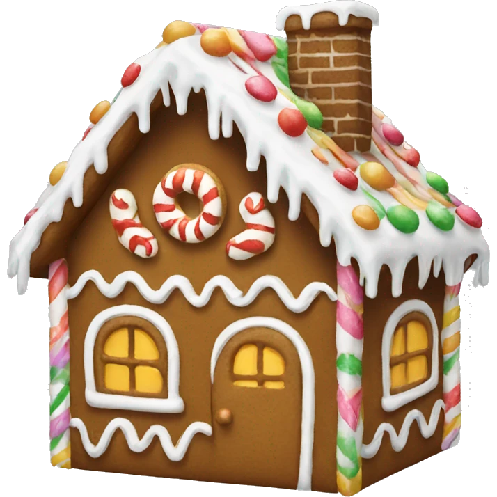 gingerbread house emoji