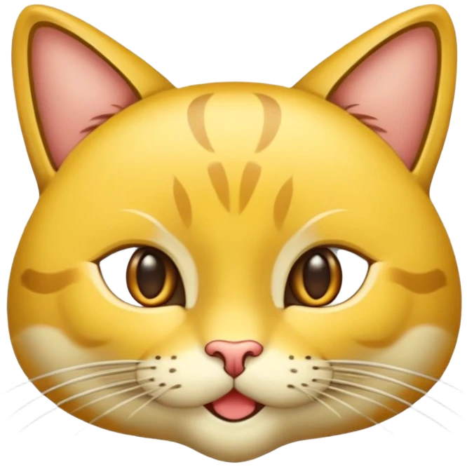 Сделай эмодзи морды бенгальской кошки emoji