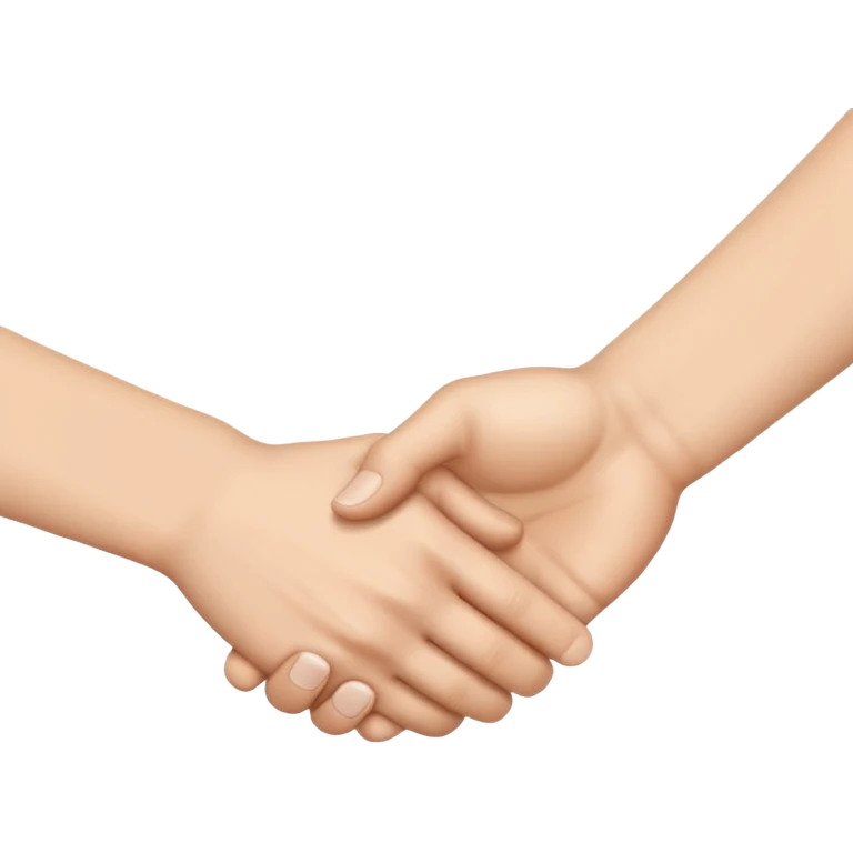 two white hands in a secret handshake emoji