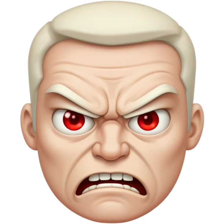 Mad face emoji