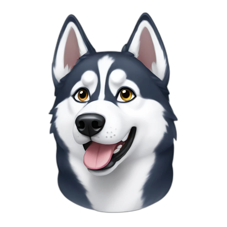 Siberian husky emoji