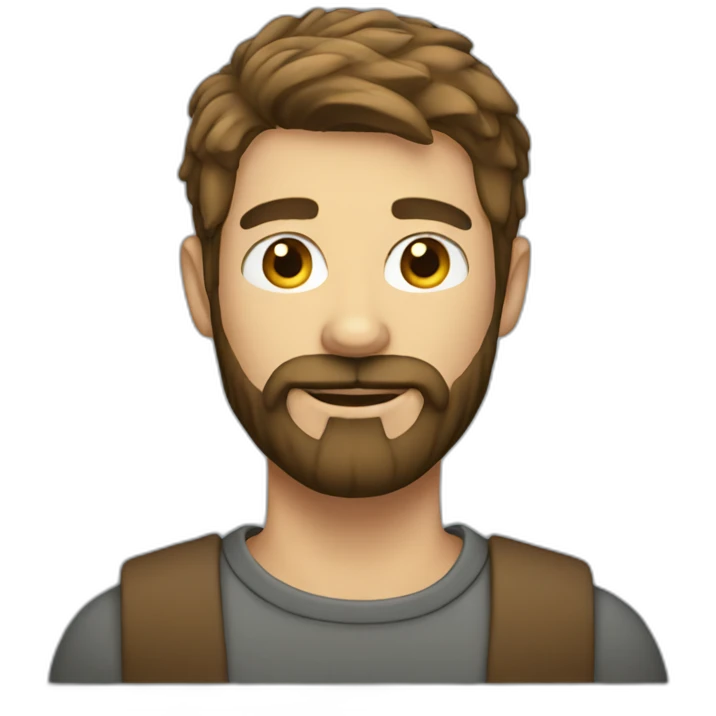 Guy with beard emoji