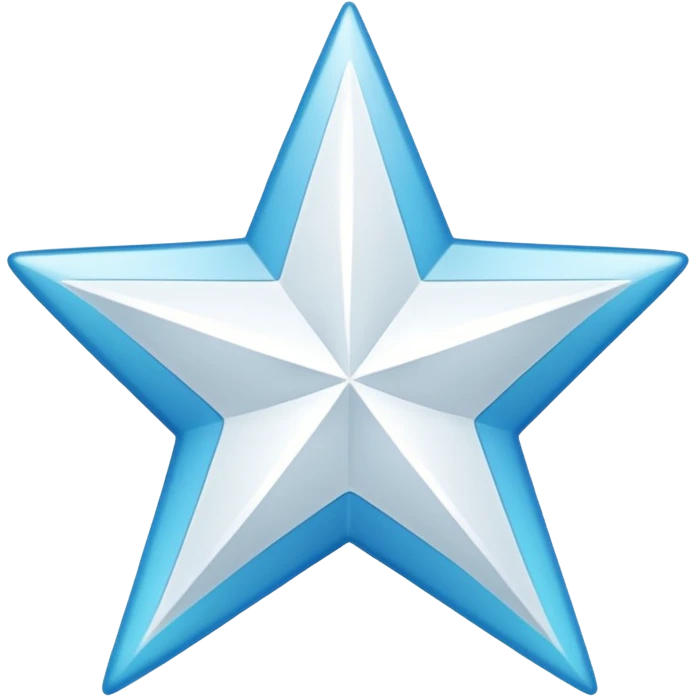 White star without a background emoji