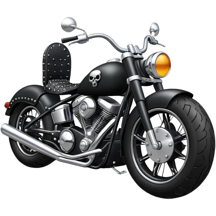 Goth motorcycle emoji