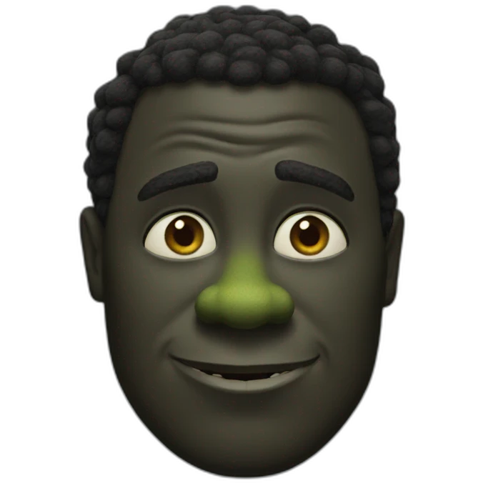 black face shrek emoji