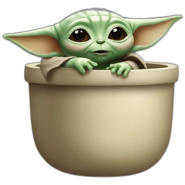 Baby yoda pot emoji