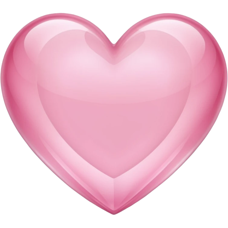 light pink crystal heart emoji