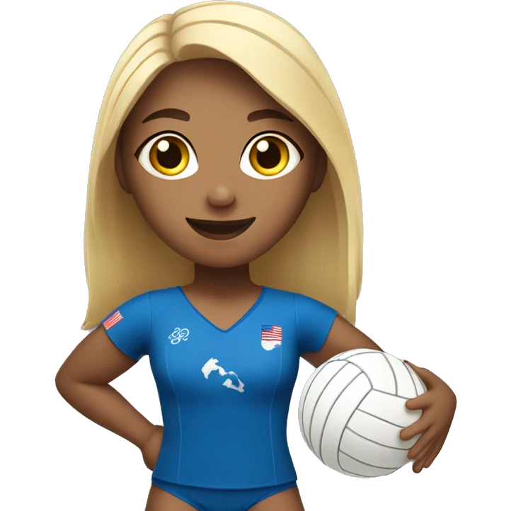 summer olympics girl playing volleyball emoji