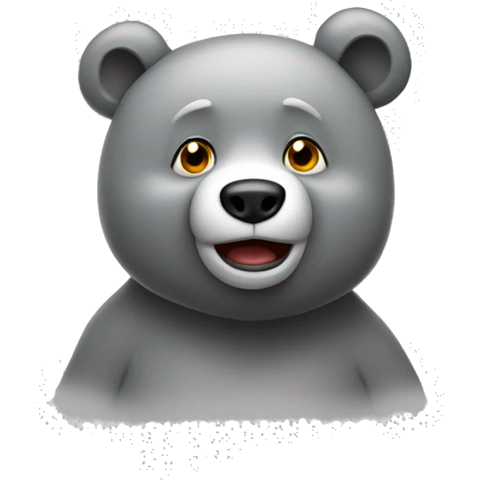 realistic-falling-in-love-grey-bear-with-eyes-in-the-form-of-hearts emoji