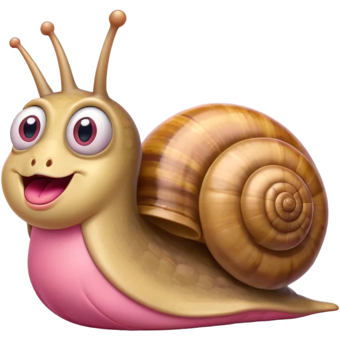 Gary the snail from Spongebob, surprised expression emoji