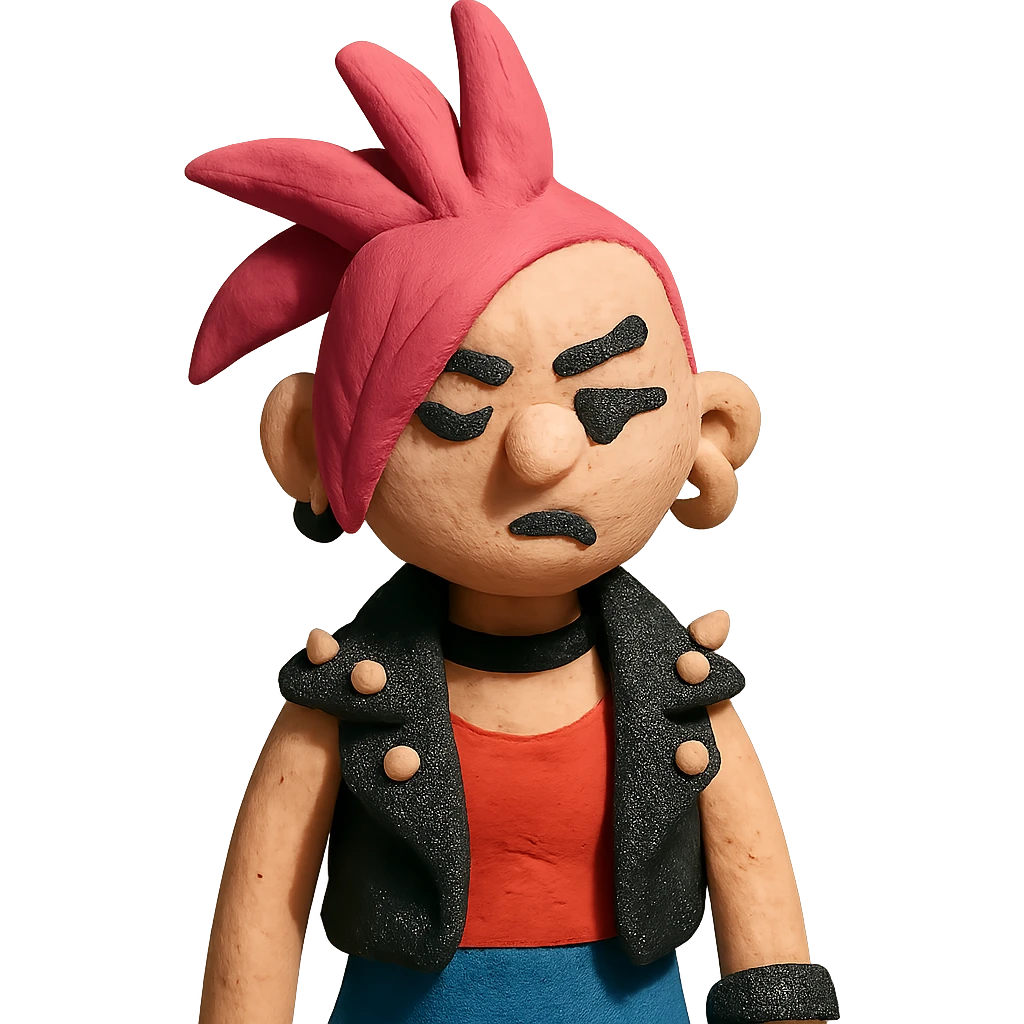 punk rock girl emoji