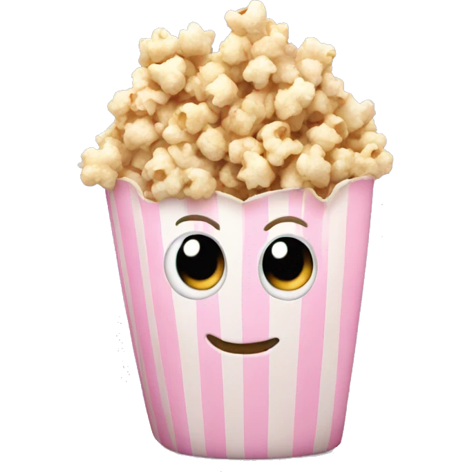 Light pink popcorn emoji