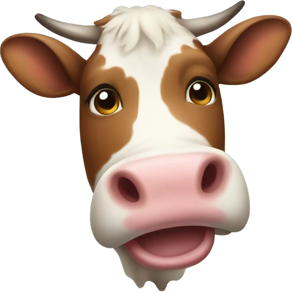 Cow squish mellow emoji