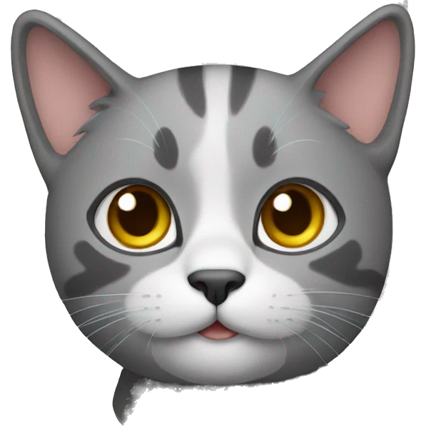 cat gray emoji
