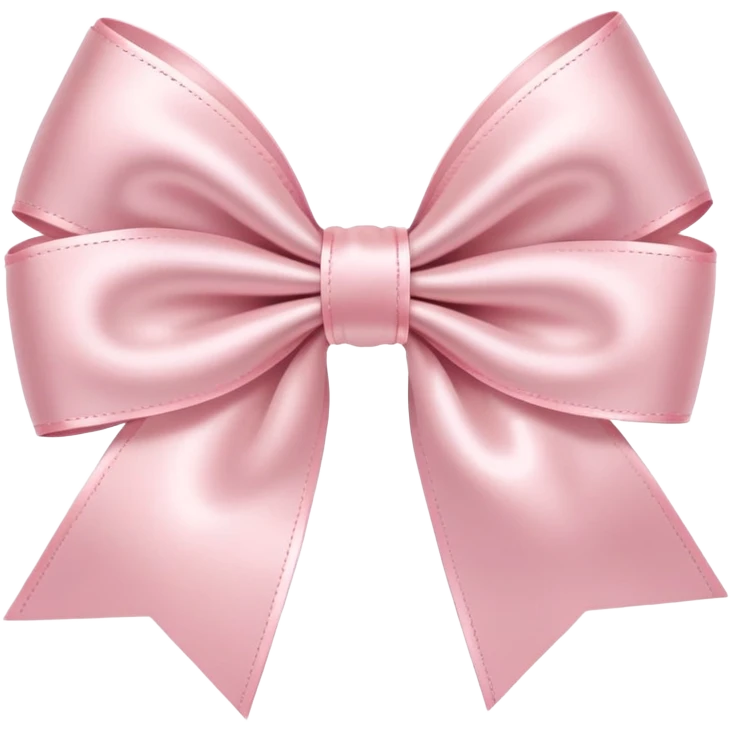 light pink bow on light pink bow emoji