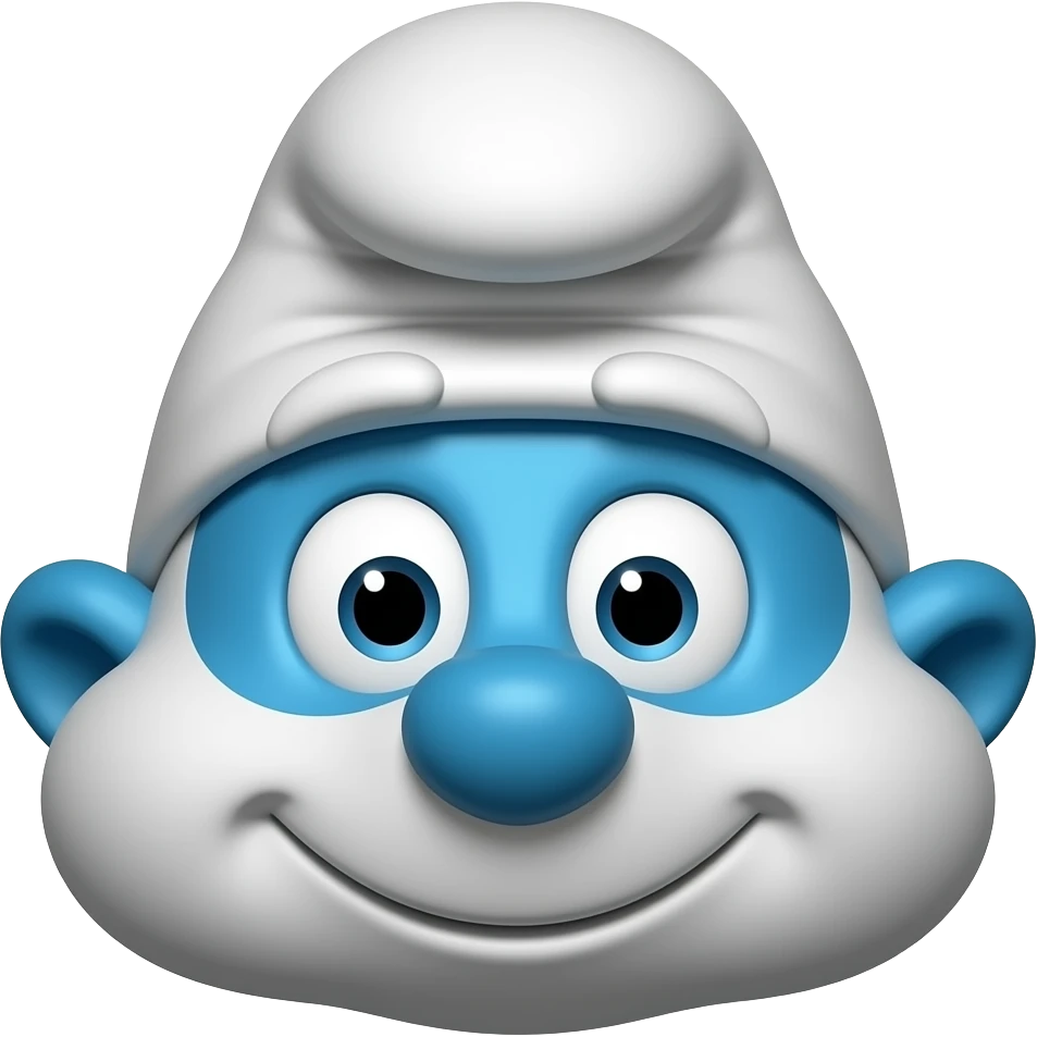 doggy smurf face emoji