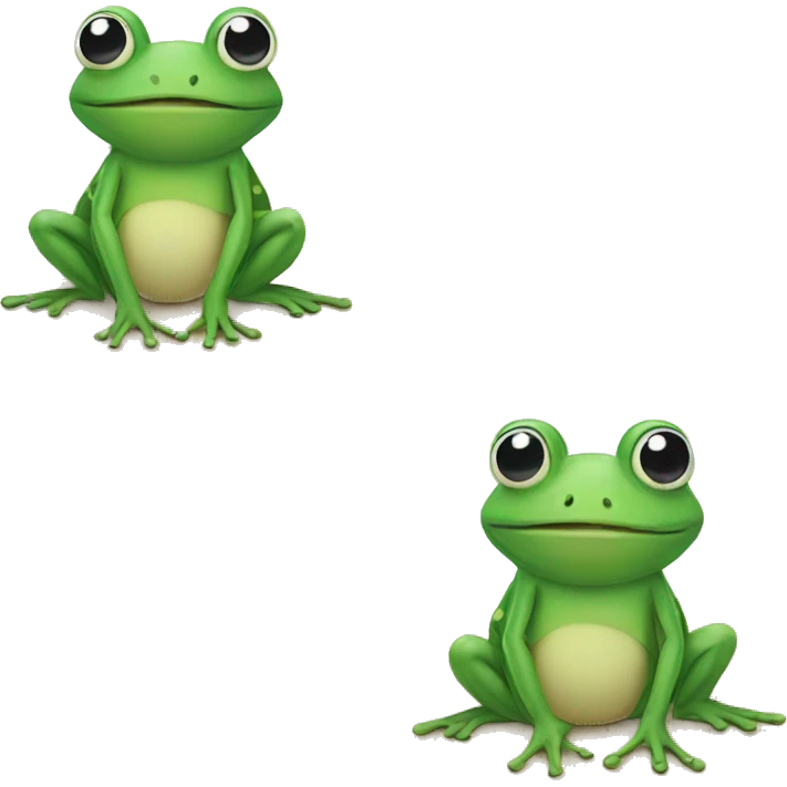 Frog in the beach emoji