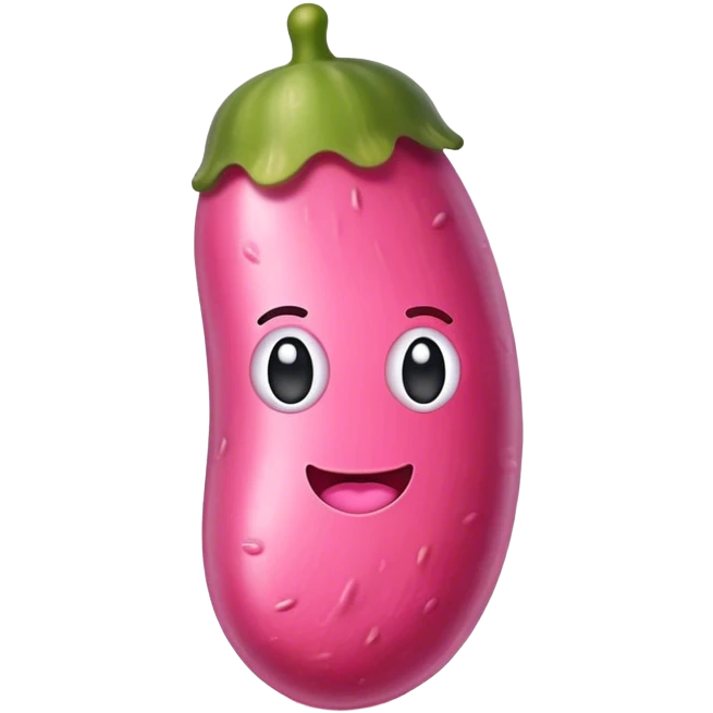 pickle that is pink emoji