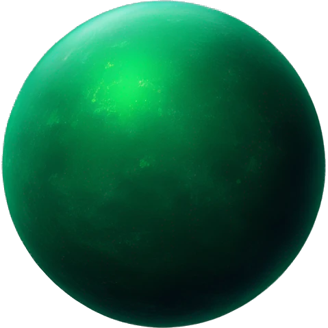 Dark green space planet emoji