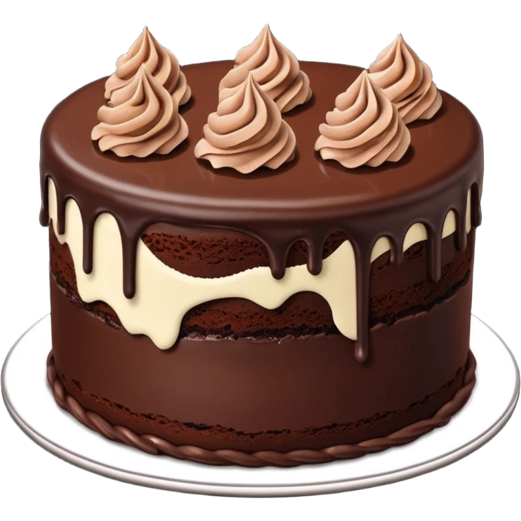 Chocolate cake emoji